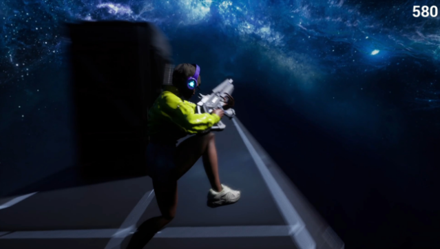 Cyber Runner Gameplay Screenshot
