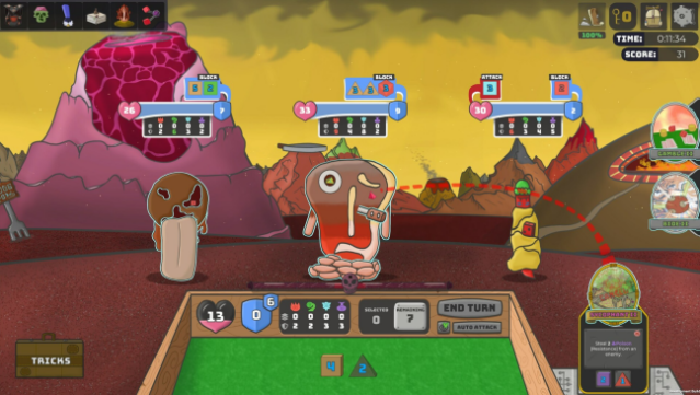 Diceheart Gameplay Screenshot