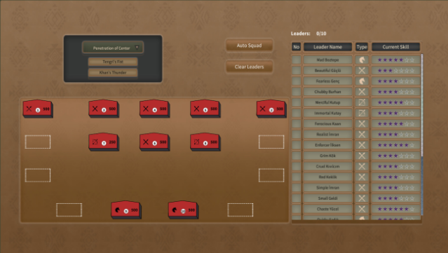 Hakan’s War Manager Gameplay Screenshot