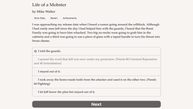 Life Of A Mobster Gameplay Screenshot