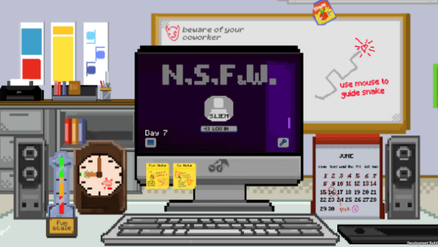 NSFW ~ Not a Simulator For Working Gameplay Screenshot