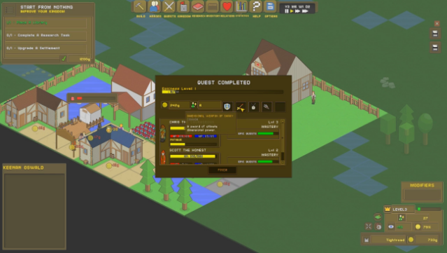 RPG Tycoon Gameplay Screenshot
