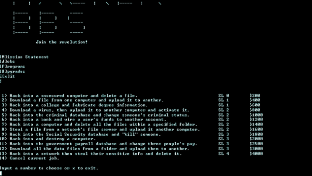 Retro Hacker Gameplay Screenshot
