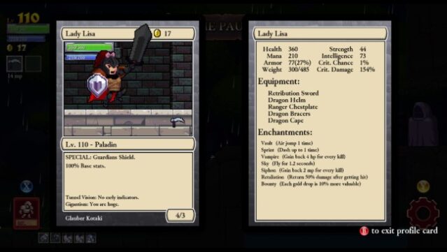 Rogue Legacy Gameplay Screenshot