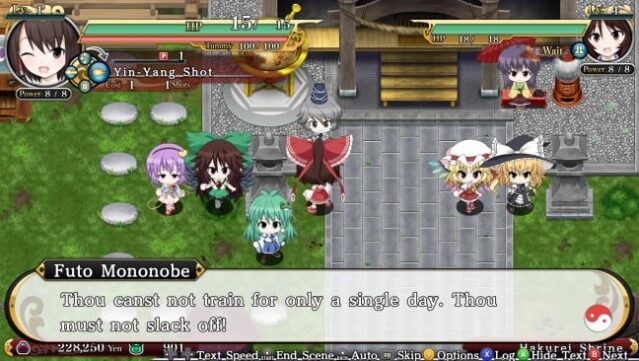 Touhou Genso Wanderer -Reloaded- Gameplay Screenshot